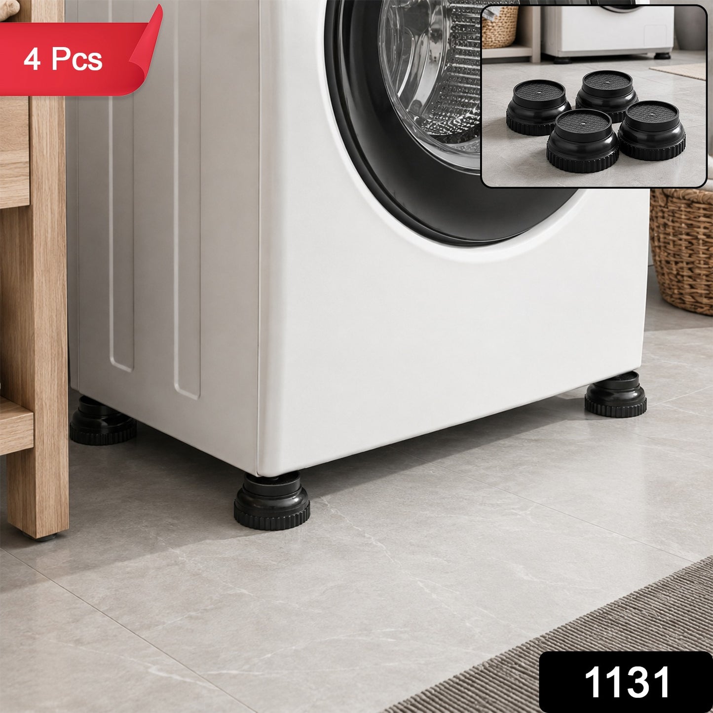 Washing Machine Stand Support Legs for Front Load and Top Load (4 Pc)