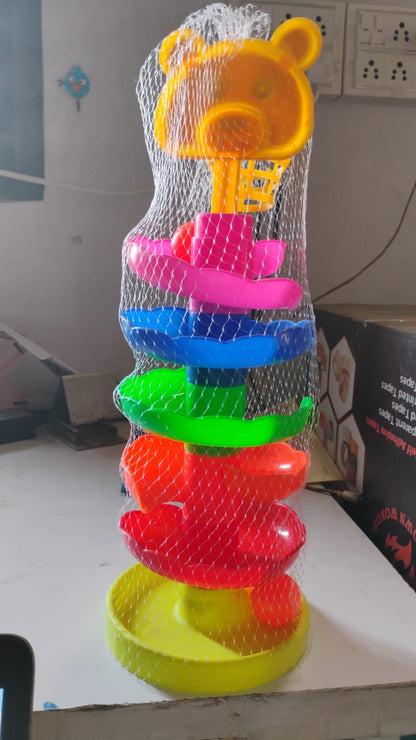 5 Layer Ball Drop and Roll Swirling Tower Educational Toy (1 Pc)