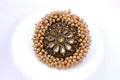 Garnet Gold Plated Ring – Elegant Alloy Design | HV