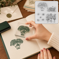 Reusable Rubber Stamp, TPR Stamp DIY Accessories (Mix Design / 1 Set)