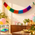 Multicolour Honeycomb Paper Garland for Party Decor (Approx. 2.5 m, 1 Pc)