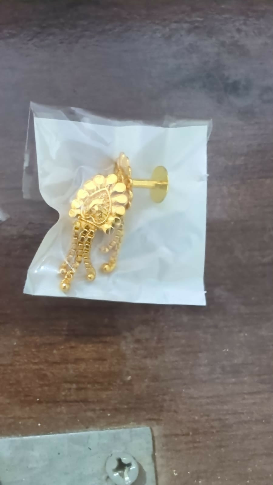 Nice 3 Line Golden Earrings for Women & Girls – Traditional Fancy Jewellery Gift