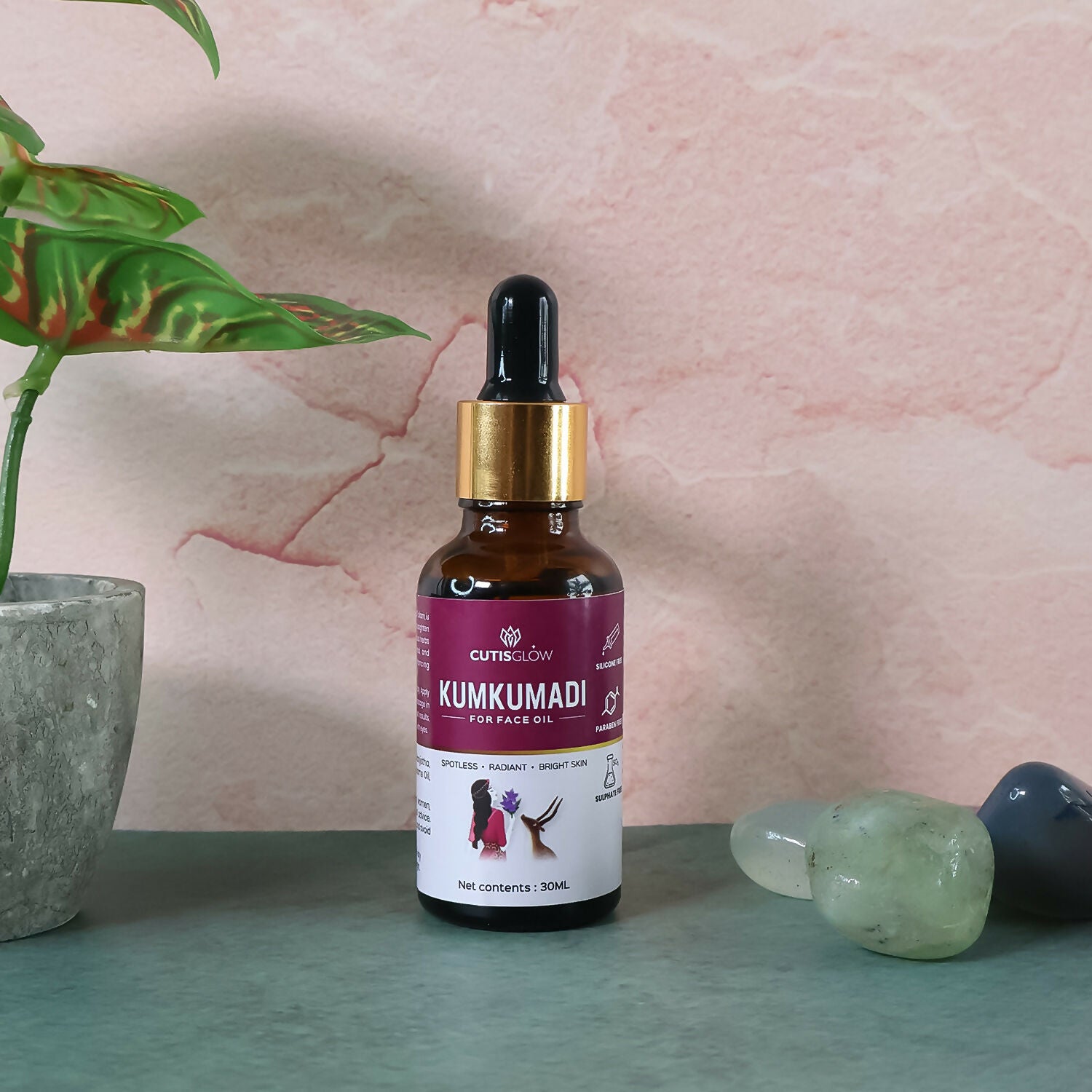 Eyelet Kumkumadi Face Oil – Ayurvedic Brightening & Spotless Radiance Elixir with Saffron & Herbs (30ml)