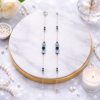 Elegant Evil Eye Silver Payal for Women