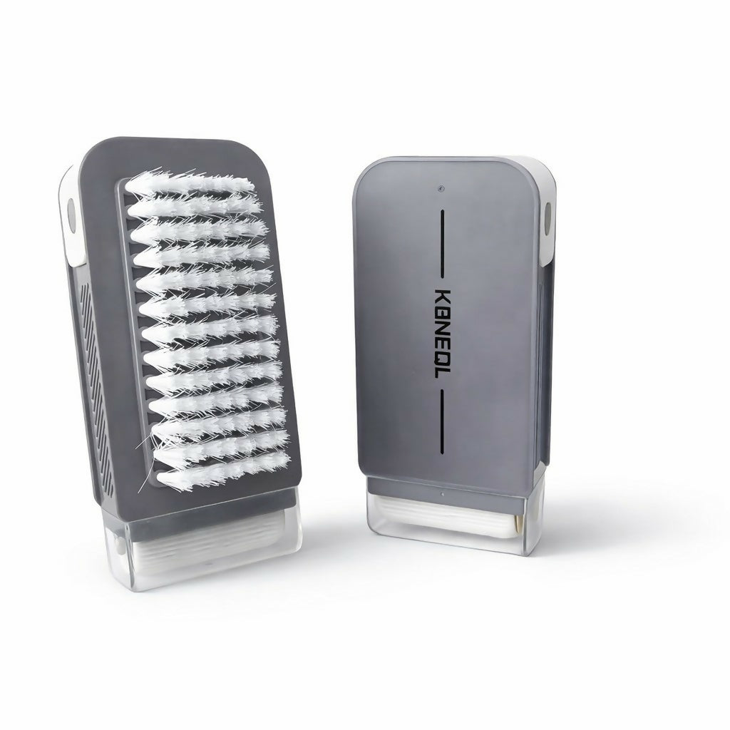 Liquid Dispensing Cleaning Brush with Built-In Soap Dispenser for Home Use