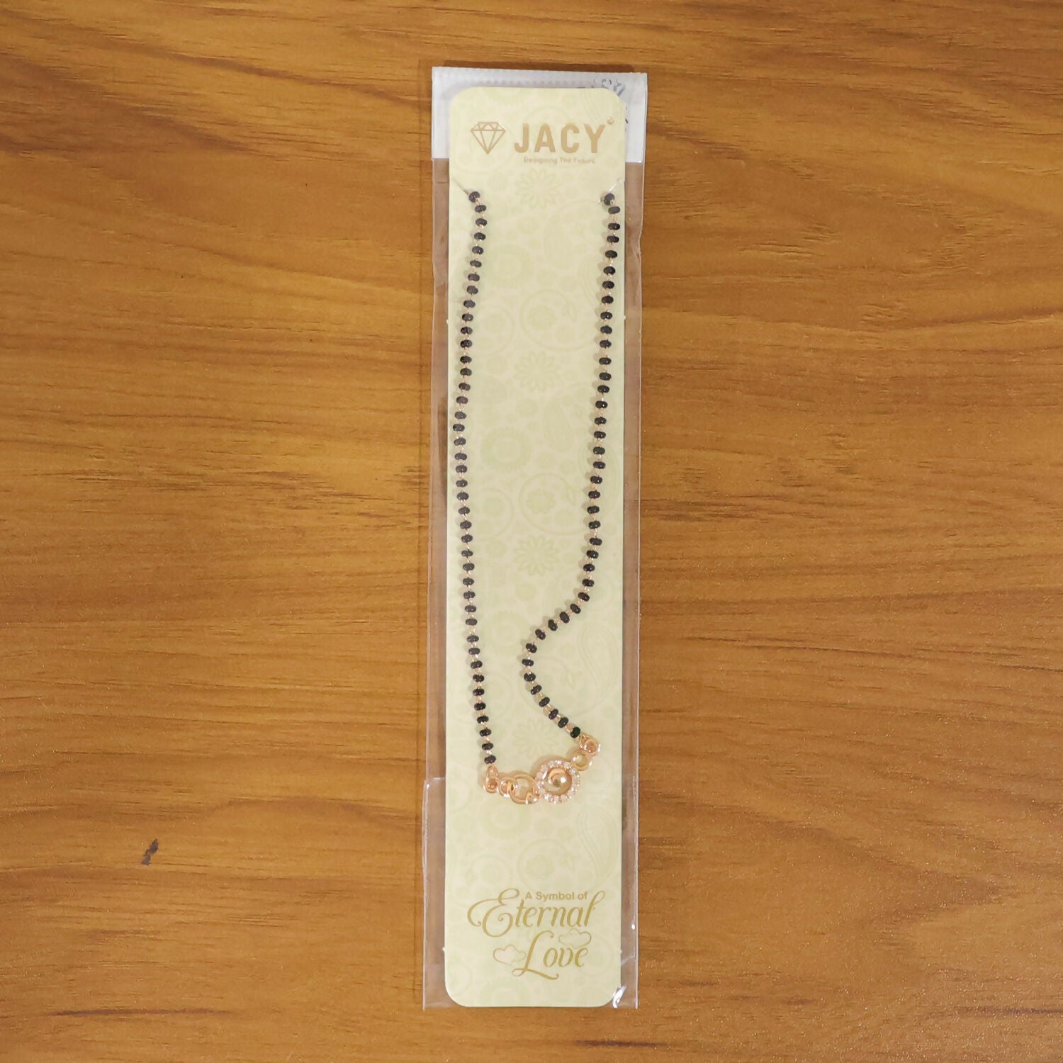 Circular Modern Mangalsutra Necklace with Stylish Charm Design