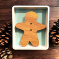 Wooden Men Shape Teether – Safe & Soothing Baby Toy