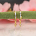 Gold Plated Multicolored Huggie Hoop Earrings – Vibrant Everyday Jewelry