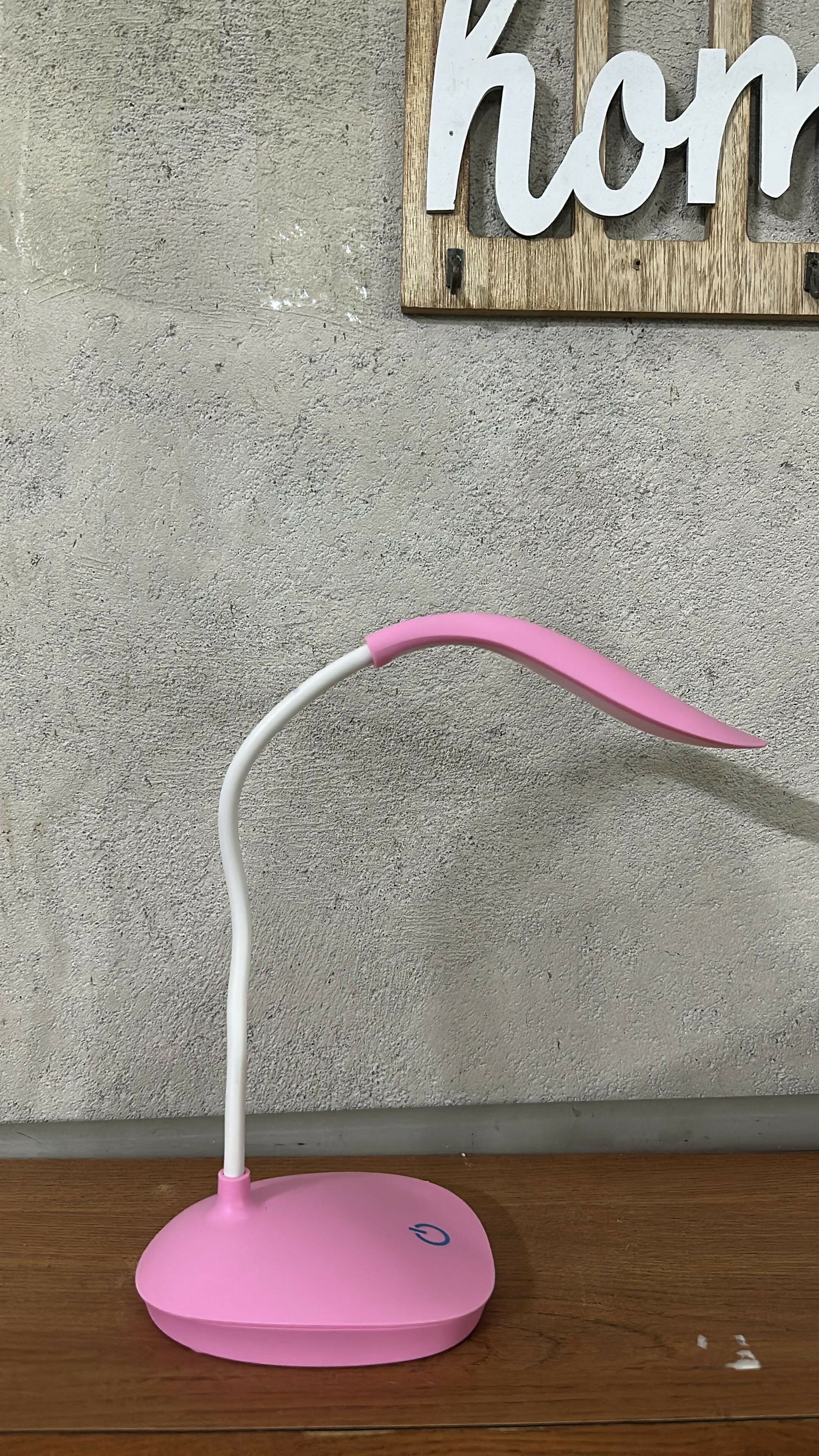 Pink Flexible LED Desk Lamp with Touch Control for Study, Reading & Kids Room