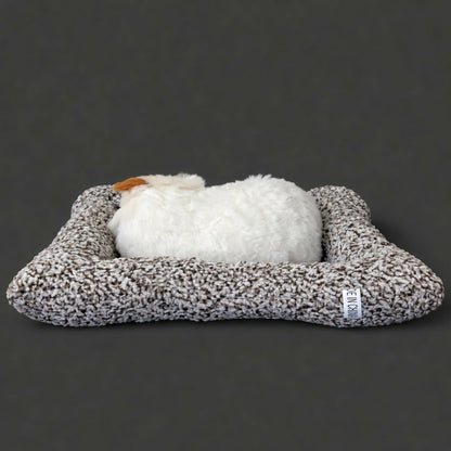 Sleeping Cat Showpiece on Soft Cushion for Home & Office Desk Decor