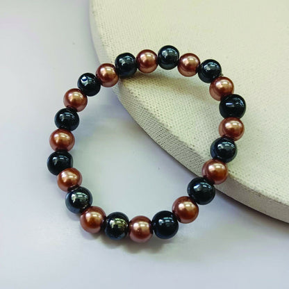Trendy Black and Gold Bracelet – Unisex