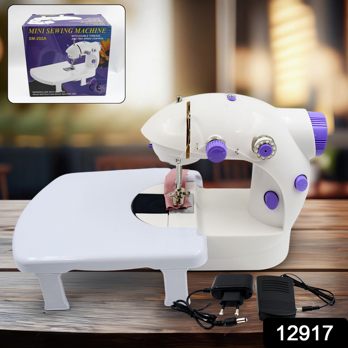 Home Tailoring Sewing Machine With Extension Table Set, Foot Pedal, Adapter Mini Electric Silai Machine, Portable Stitching Machine/Tailoring Machine