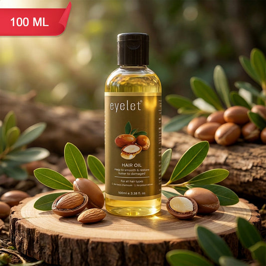 Eyelet Moroccan Argan Hair Oil 100ml – Smooth & Restore Shine for All Hair Types