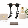 Black oxidised jhumka earrings – Elegant traditional design for festive occasions