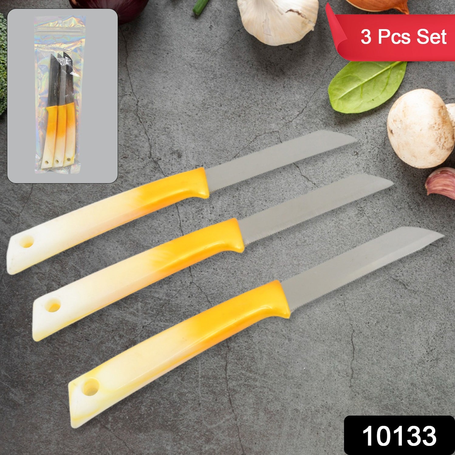 Kitchen Knife with Stainless Steel Blade (1 Pc) — DeoDap