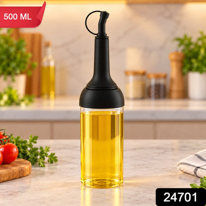 Plastic Oil Dispenser Bottle with Long Pouring Spout (500 ml, 1 Pc)