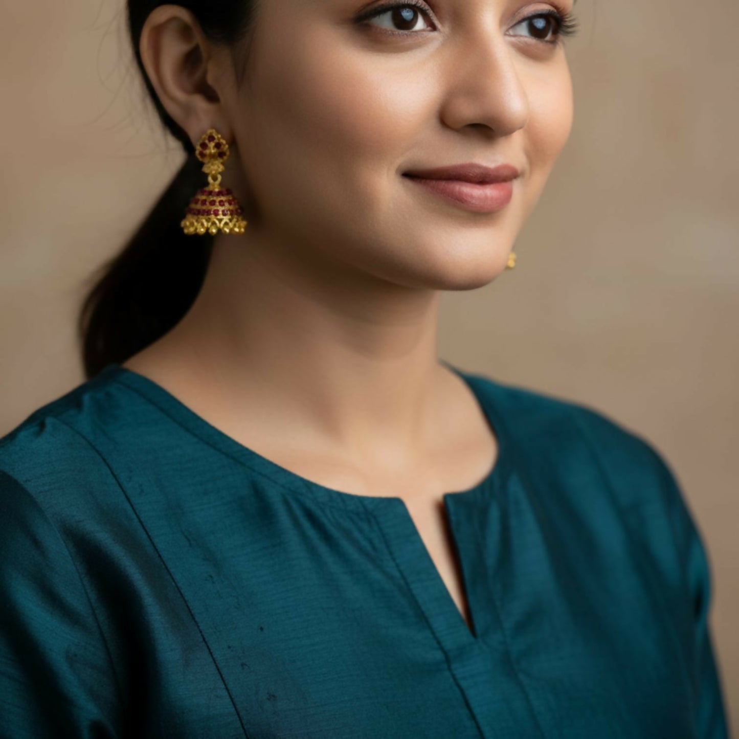 Trendy Gold Plated Jhumki Earrings | Party & Function Wear