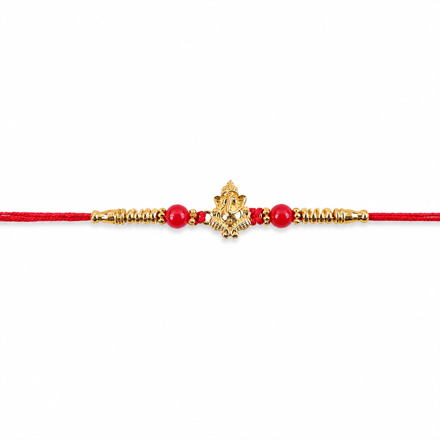 Ganesha Rakhi Traditional Charm for Brother on Raksha Bandhan (10pcs)