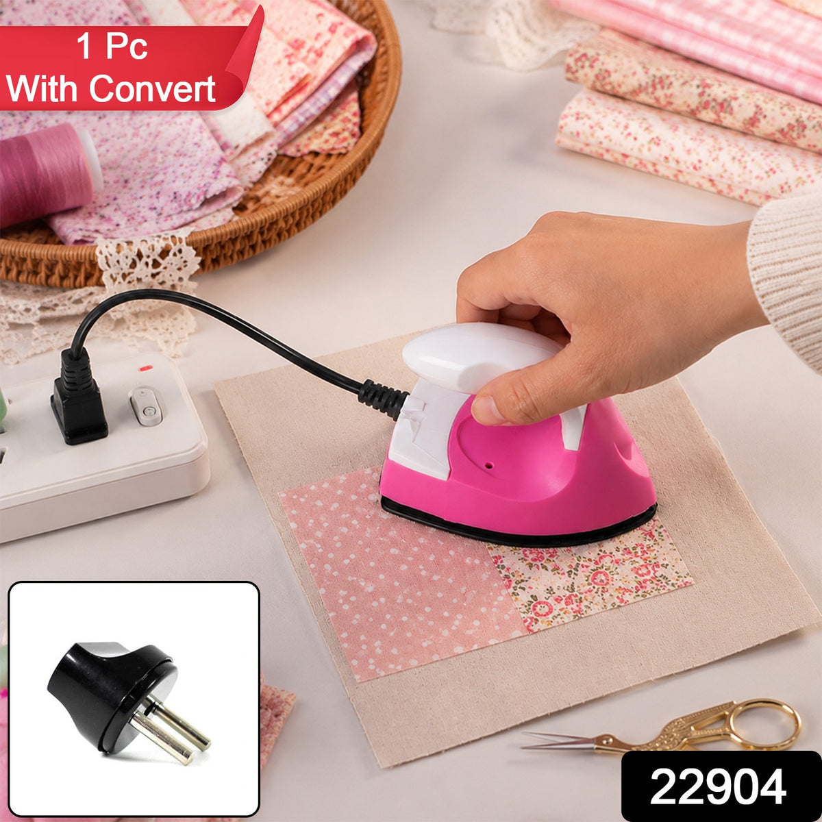 Portable Electric Mini Iron for Clothes Collars and Cuffs (1 Pc)