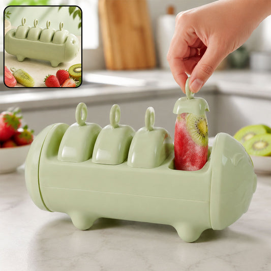 Cartoon Ice Candy Mold – 4-Cup Set for DIY Popsicles | ChillPour