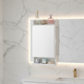 Wall-Mount Makeup Studio – Modern Mirror with Storage & Organizer