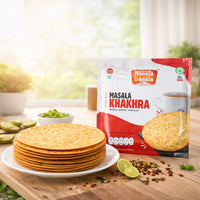 Naasta Baasta Masala Khakhra Whole Wheat Tortilla Ready To Eat Tasty & Fresh Healthy Snack(200gm)