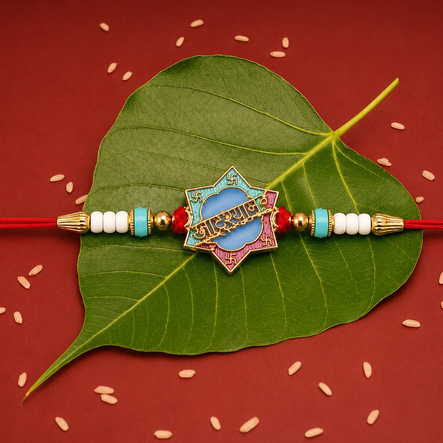 Khatu Shyam Rakhi Colorful Beads for Raksha Bandhan Celebration (5pcs)