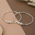 Kada Bracelet for Women – Elegant Rose Gold Finish & Sparkling Stones
