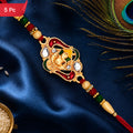 Ganpati Bappa Ki Rakhi Elegant Traditional Raksha Bandhan Gift (5pcs)