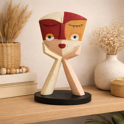 Abstract Face Showpiece for Home Decor Table Display