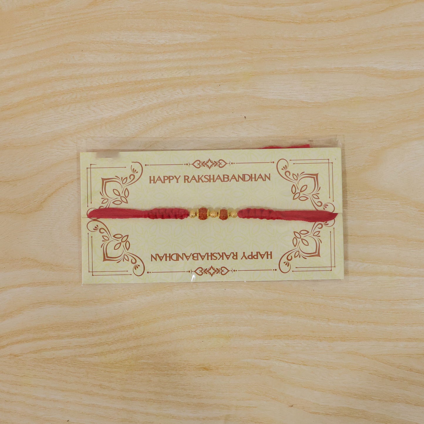 Beautiful Designer Rakhi with Studded Centre, Festive Beads and Raksha Bandhan Appeal