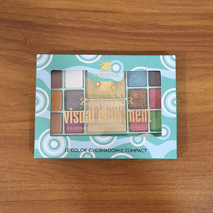 Multi-Color Eyeshadow & Compact Makeup Kit (15 GM / 1 Pc)