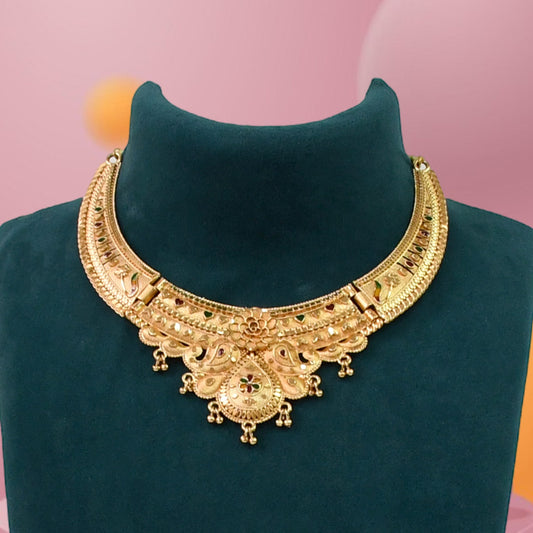 Refined Gold Plated Necklace Set - A Touch of Class