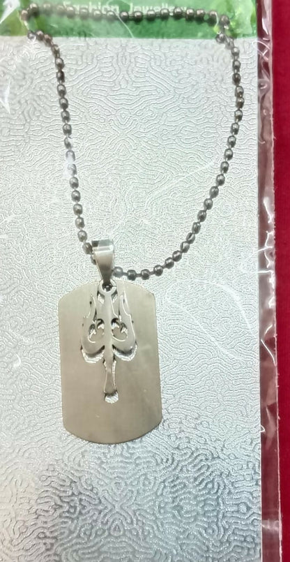 Trishul Chain Pendant For Men