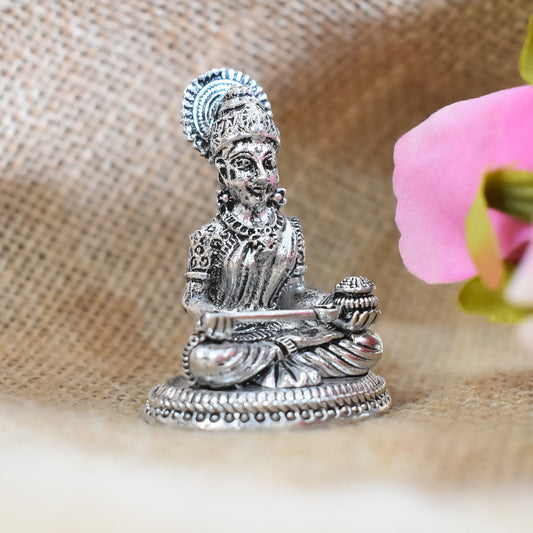 Annapurna Devi Idol for Home Decor in Silver Color