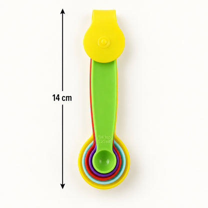 Plastic Measuring Spoons Set – 5 Pcs for Baking & Cooking | Bake & Dwell