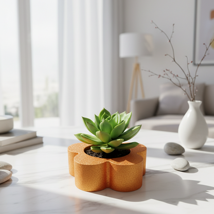 Flower Decorative Diya Multi-Purpose Tealight Candle Holder, Dhoop Cone Stand, Pooja Diya & Mini Planter (Red, Rose Gold, Metallic Pink)