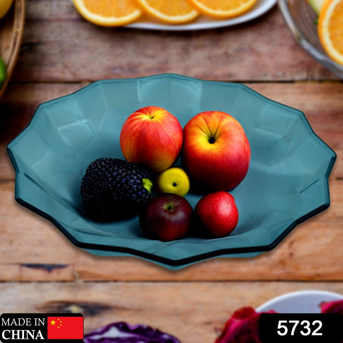 5732 Flower Shape Plastic Dinner / Fruit Plate  / Tray / Snacks / Breakfast Plate friendly Plastic Plate for Kids Party Supplies Birthday Holiday Party Dinnerware Supplies (1 Pc)