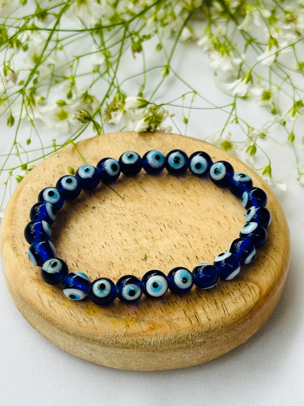 Blue Evil Eye Elastic Bracelet Nazar Ka Bracelet