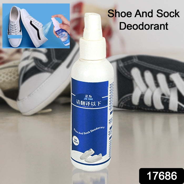 Deodorant Spray for Shoes & Socks, Shoe Deodorizer Spray, Shoe Odor Eliminator Spray, Sneaker & Shoe Deodorant, Freshness for Work Shoes, Safety Shoes, Sports Shoes & More (100 ML)
