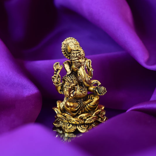 Lord Ganesh Gold Statue