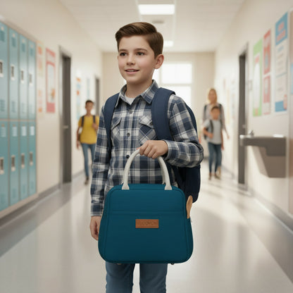 Premium Insulated Multicolor Tiffin Bag for Office & Travel Waterproof & Easy-to-Clean Lunch Bag (Mix Colour/ 1Pc)