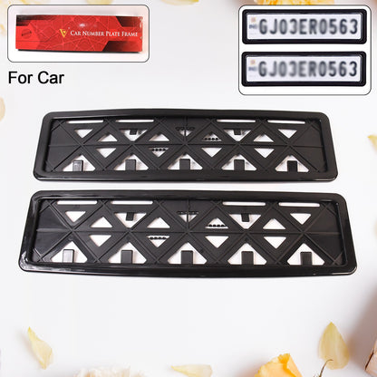 CAR Number Plates Frame Front and Back Number Plates Protector Frame