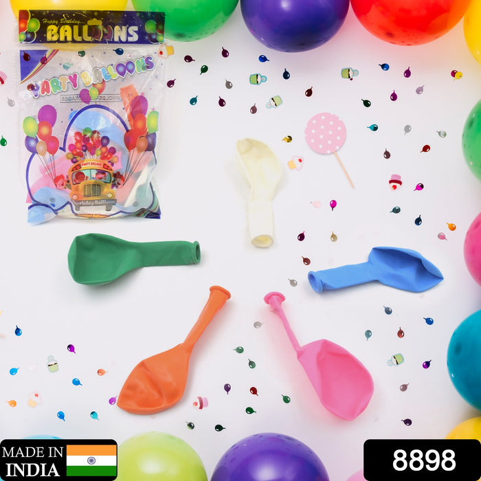 8898 Multicolor Balloons Kinds of Latex Balloons for Birthday / Anniversary / Valentine's / Wedding / Engagement Party Decoration Birthday Decoration Items for Kids Multicolor (24 Pcs Set)