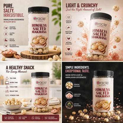 75g pack of healthy roasted fox nuts seasoned with Himalayan salt