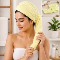 Hair Wrap Towel for Girls Lightweight Microfiber Turban (1 Pc)