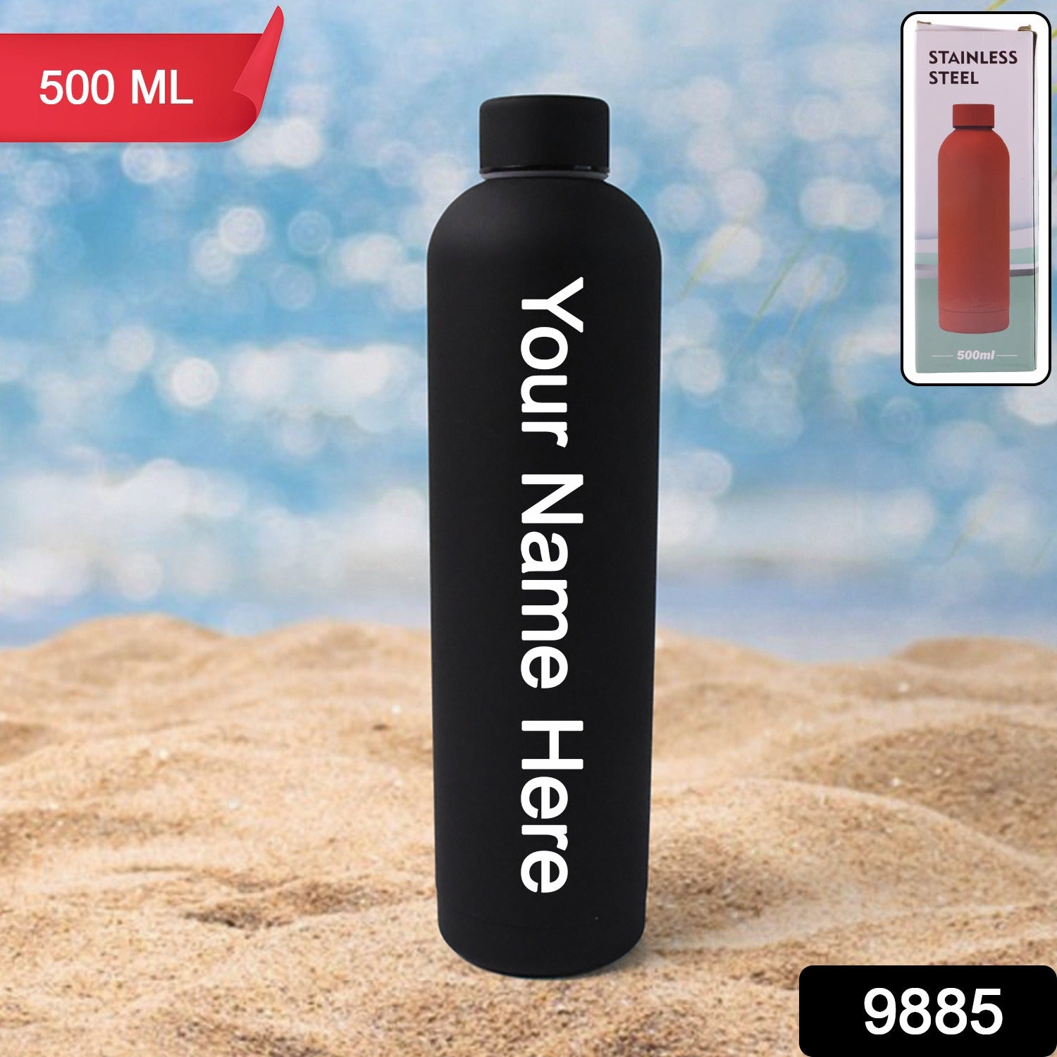 Customize Steel Double Wall Vacuum Bottle Insulated Drink Bottle (500 ML)