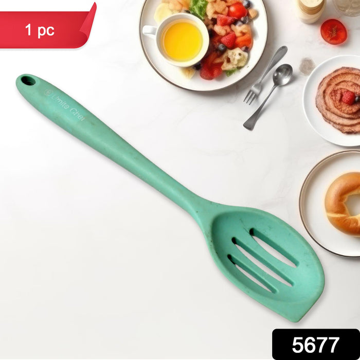 Multipurpose Silicone Spoon, Silicone Basting Spoon Non-Stick Kitchen Utensils Household Gadgets Heat-Resistant Non Stick Spoons Kitchen Cookware Items For Cooking and Baking (1 Pc)