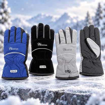 Winter hand gloves wearing use