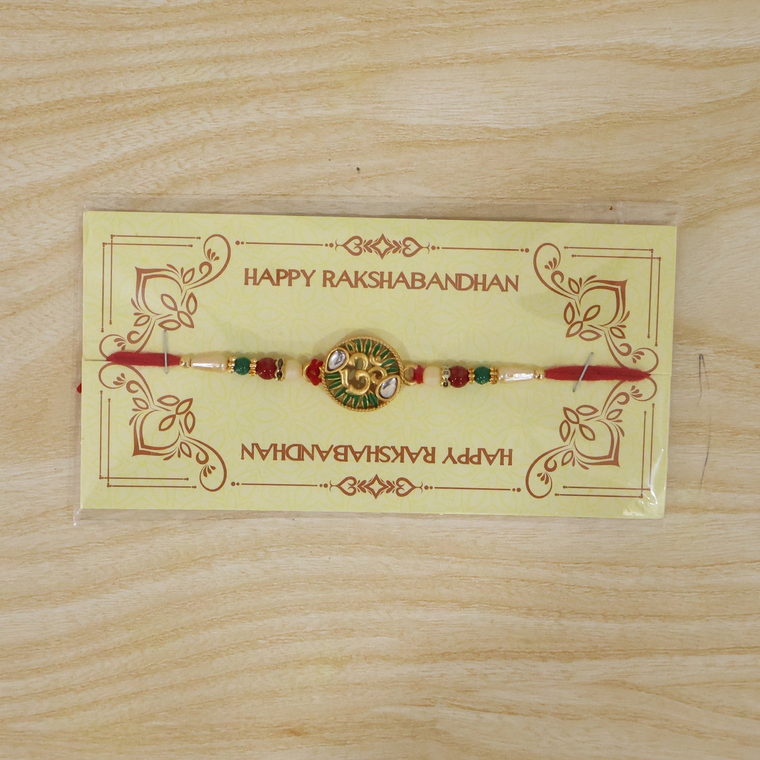 Om Stone Studded Designer Rakhi for Raksha Bandhan (10pcs)
